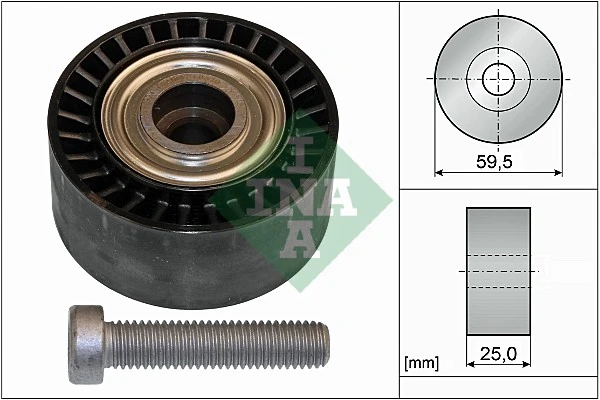 Deflection/Guide Pulley, V-ribbed belt